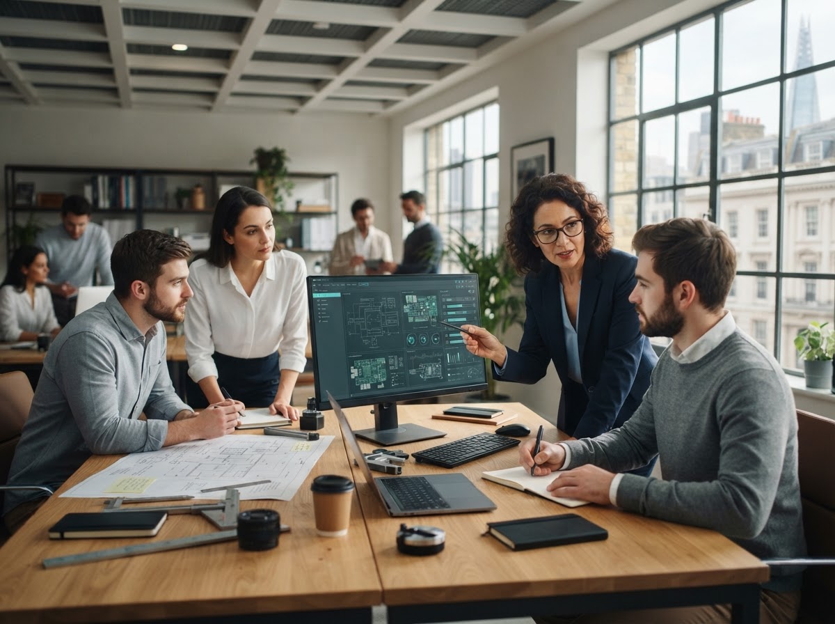 Sintrelonix analyst reviewing allocation data on a workstation